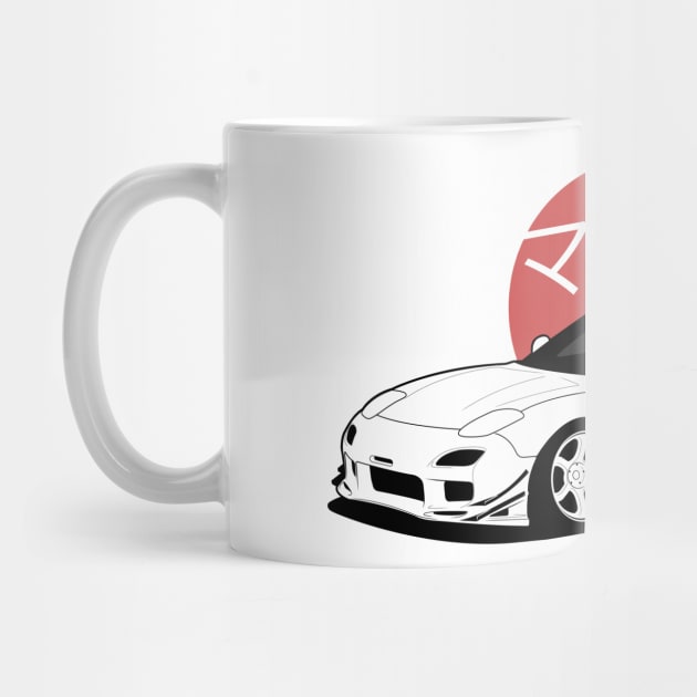 JDM - RX7 FD - CarCorner by CarCorner - Automotive Artwork